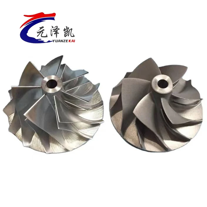 5-Impulsor de mecanizado de metales CNC de eje