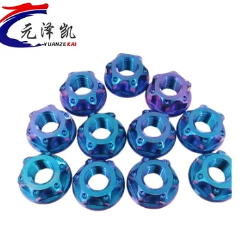 M4 Titanium Flange Nuts For Motorcycle Bike And Industry