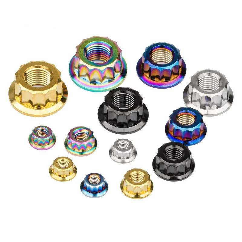 titanium flange nut titanium flange nut